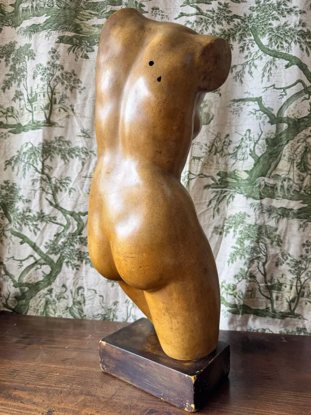 Sculpture de Vénus en plâtre vintage