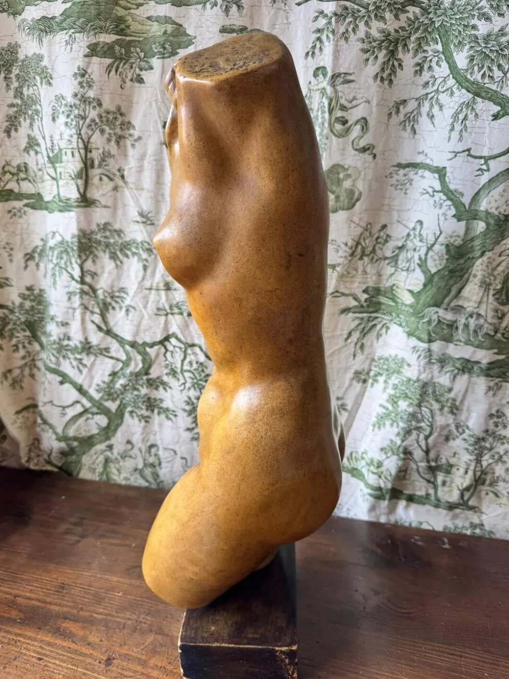 Sculpture de Vénus en plâtre vintage