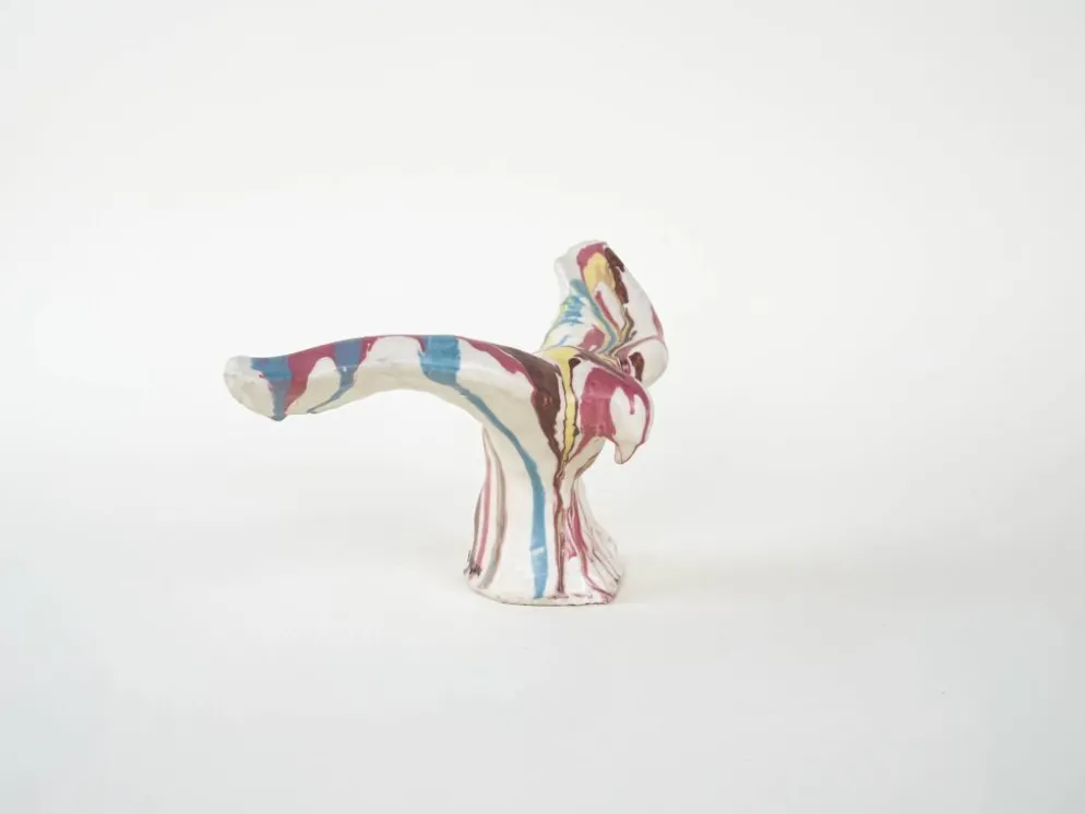 Sculpture d'oiseau en céramique, design italien, années 1970, fabricant : F. Ferroni
