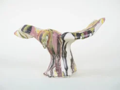 Sculpture d'oiseau en céramique, design italien, années 1970, fabricant : F. Ferroni