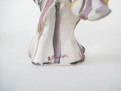 Sculpture d'oiseau en céramique, design italien, années 1970, fabricant : F. Ferroni