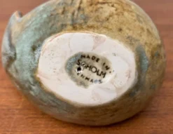 Sculpture d'oiseau en poterie d'atelier danoise du milieu du siècle de Søholm, années 1960