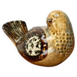 Sculpture d'oiseau en poterie d'atelier danoise du milieu du siècle de Søholm, années 1960