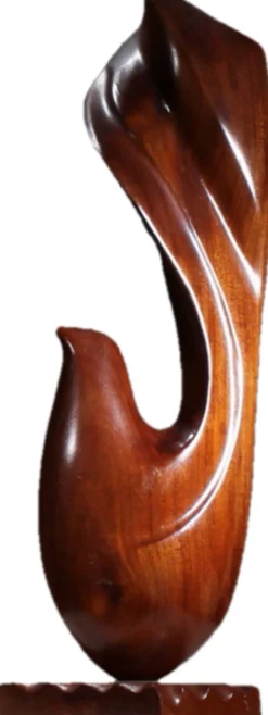 Sculpture en bois abstraite | Allemagne années 1980
