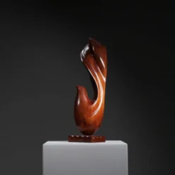 Sculpture en bois abstraite | Allemagne années 1980