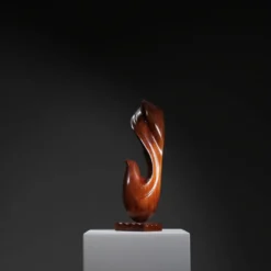 Sculpture en bois abstraite | Allemagne années 1980