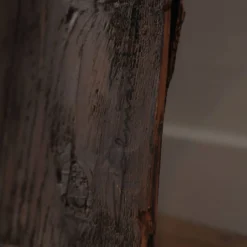 Sculpture en bois et en plomb