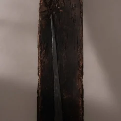 Sculpture en bois et en plomb