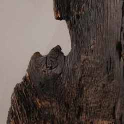 Sculpture en bois et en plomb