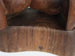 Sculpture en bois floral organique, Pays-Bas, années 1970