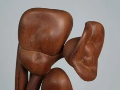 Sculpture en bois floral organique, Pays-Bas, années 1970