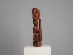 Sculpture en bois floral organique, Pays-Bas, années 1970