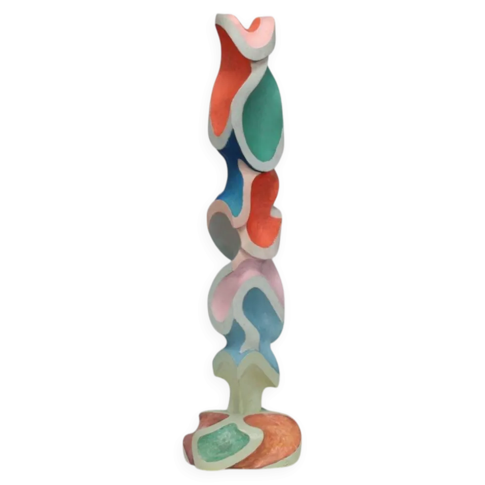 Sculpture en bois moderniste, attribuée à Ivan Stoyanov, Bulgarie, 1981
