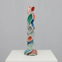 Sculpture en bois moderniste, attribuée à Ivan Stoyanov, Bulgarie, 1981