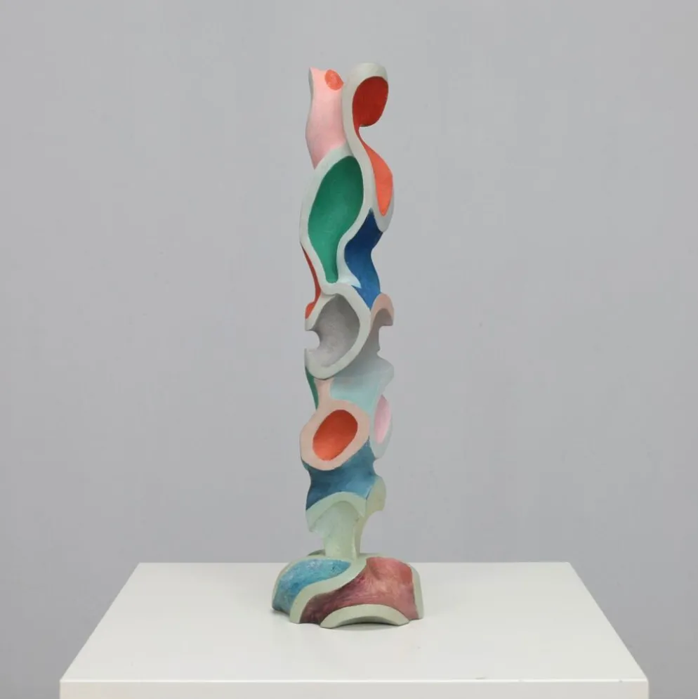 Sculpture en bois moderniste, attribuée à Ivan Stoyanov, Bulgarie, 1981