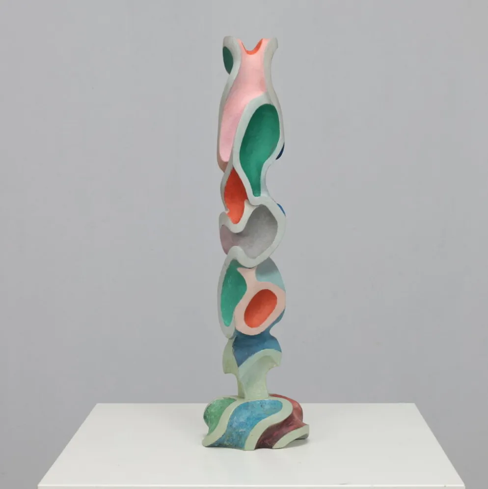 Sculpture en bois moderniste, attribuée à Ivan Stoyanov, Bulgarie, 1981