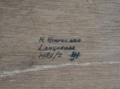 Sculpture en bois organique par H. Hinfelaar, Pays-Bas, années 1980.