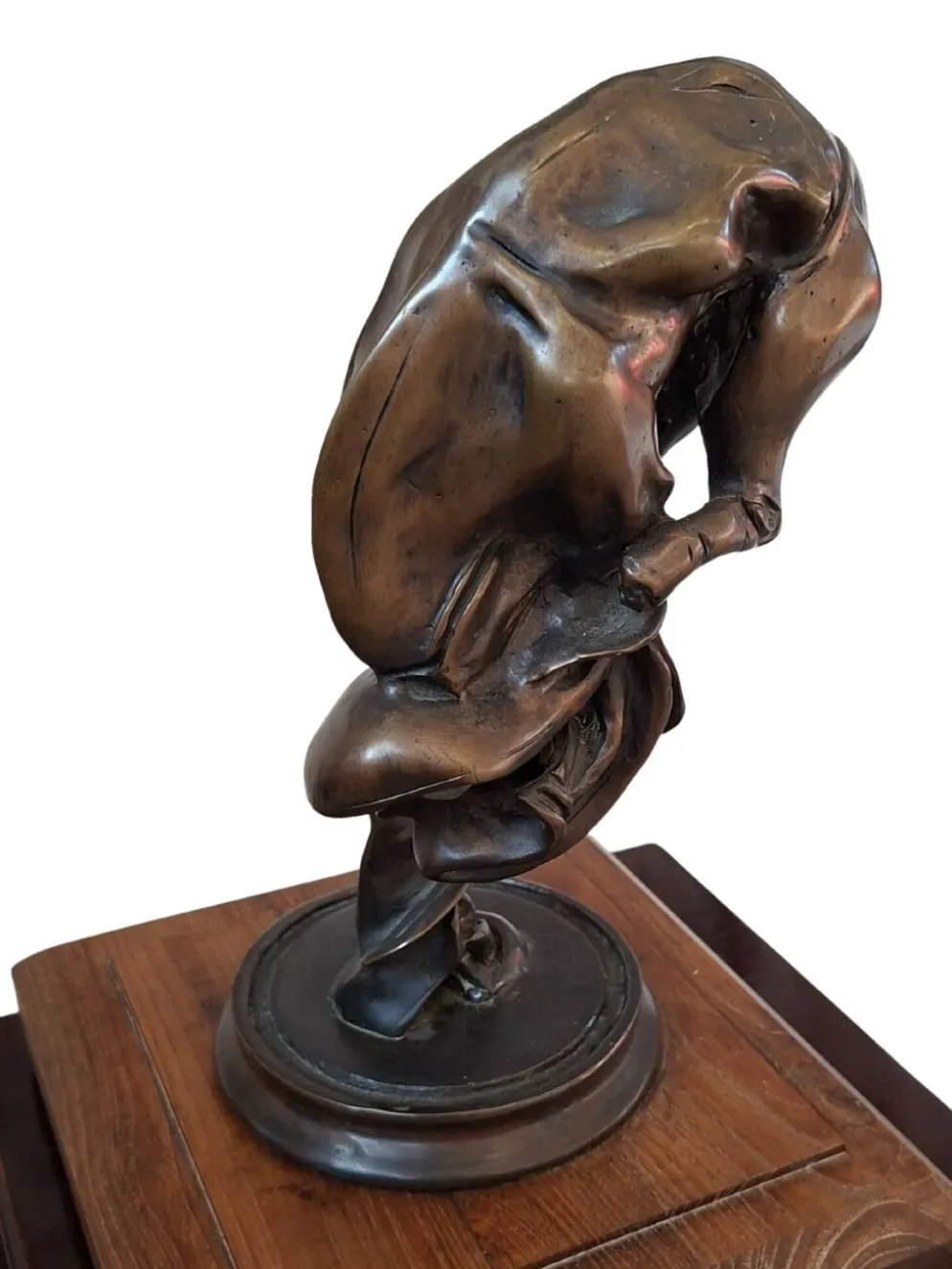 Sculpture en bronze : "Cheval en torsion" - Camillo Catelli