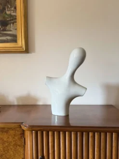 Sculpture en buste en céramique postmoderne, Italie années 1980