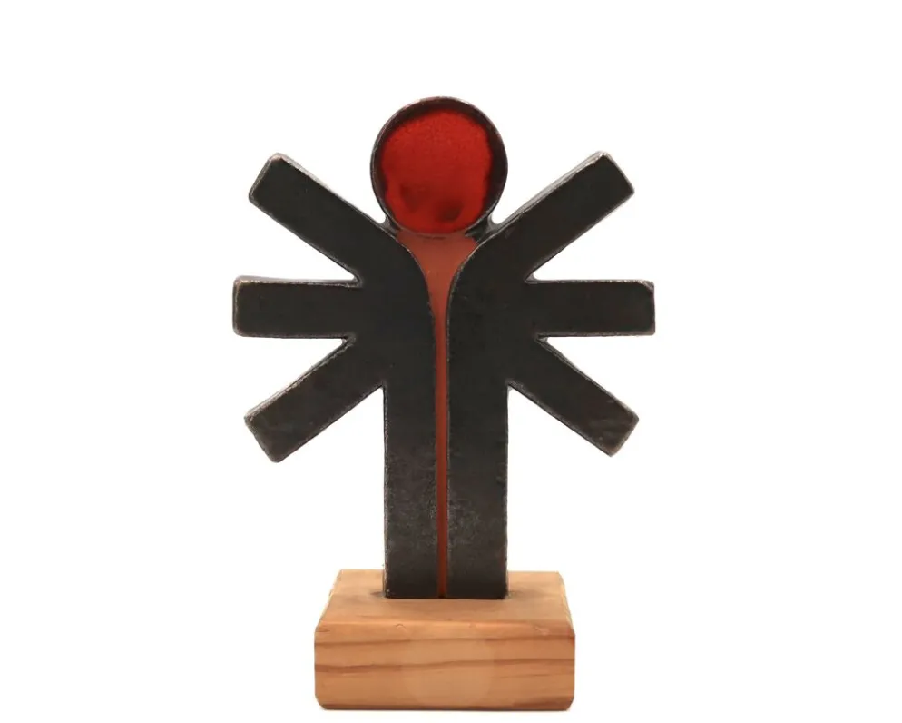 Sculpture en céramique de ou dans le goût de Amphora Perignem, années 60