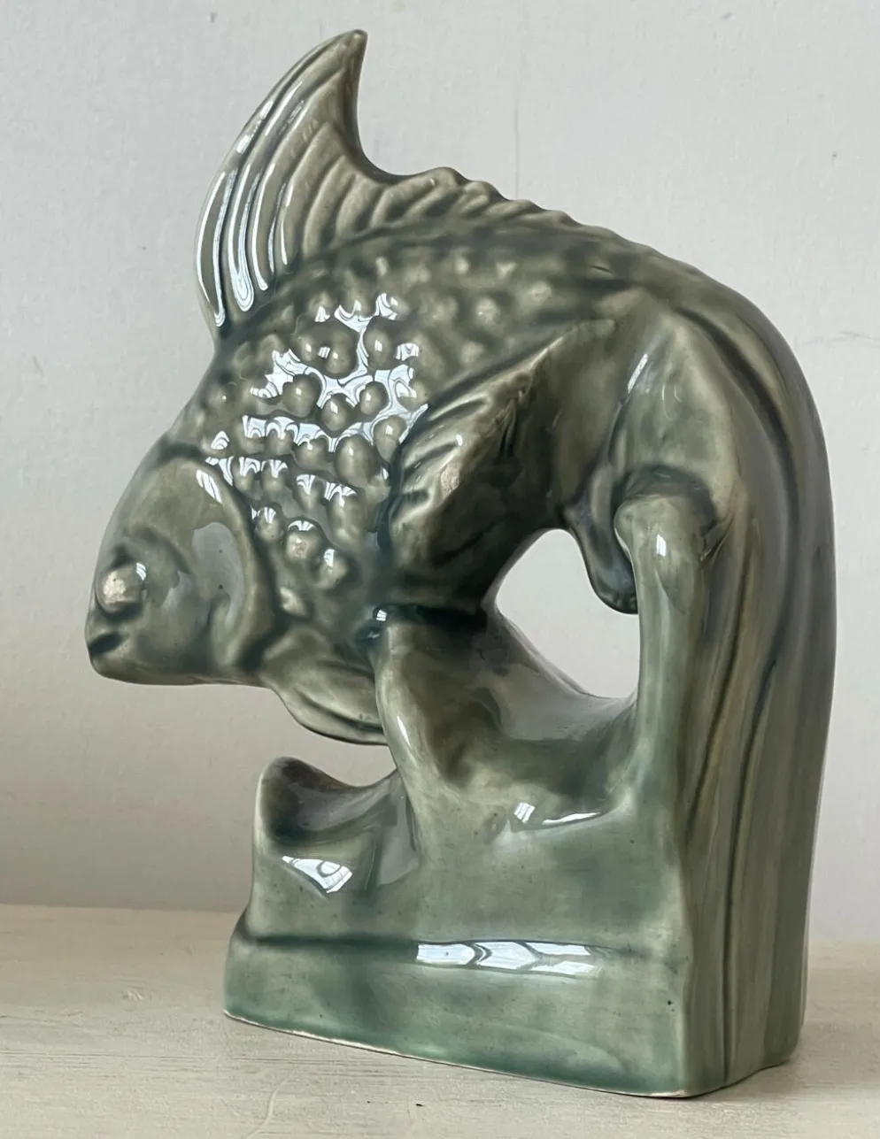 Sculpture en céramique émaillée 1970