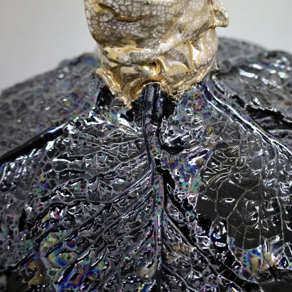 Sculpture en céramique par Henk van Rooij, Pays-Bas