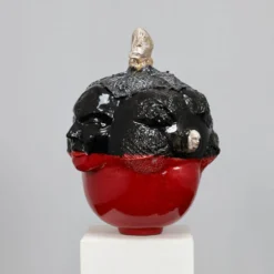 Sculpture en céramique par Henk van Rooij, Pays-Bas