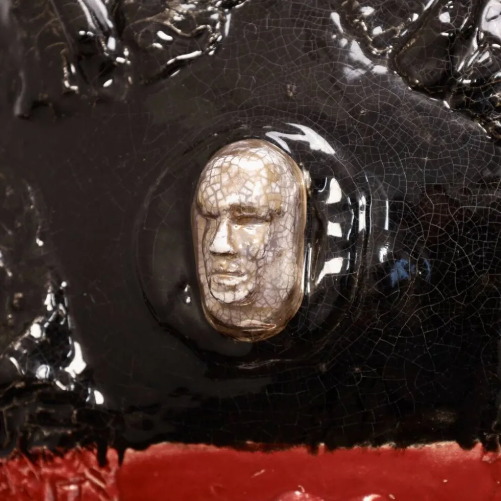 Sculpture en céramique par Henk van Rooij, Pays-Bas