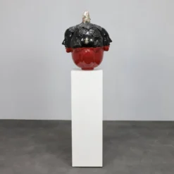 Sculpture en céramique par Henk van Rooij, Pays-Bas