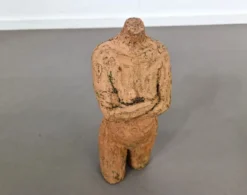Sculpture en terre cuite vintage | Torse féminin