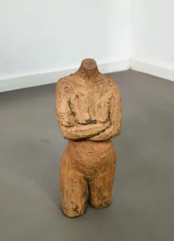 Sculpture en terre cuite vintage | Torse féminin