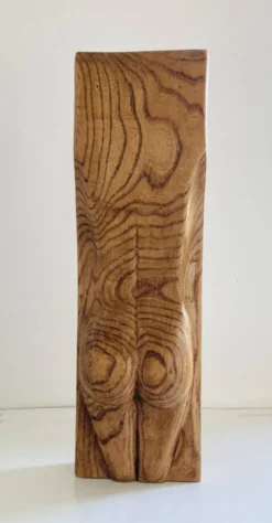 Sculpture féminine stylisée vintage années 1960 aux formes organiques