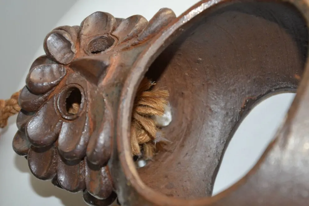 Sculpture/Lanterne Hibou céramique années 50