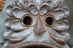 Sculpture/Lanterne Hibou céramique années 50