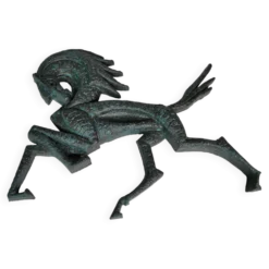 Sculpture murale de cheval en bronze, style Mid-Century, années 1960