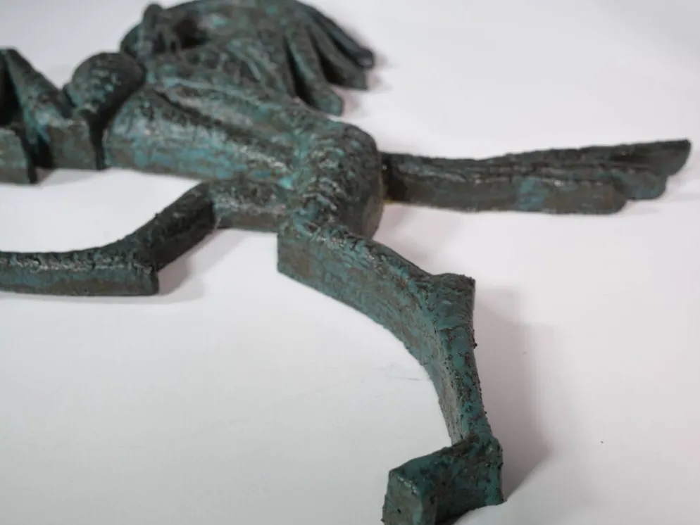 Sculpture murale de cheval en bronze, style Mid-Century, années 1960