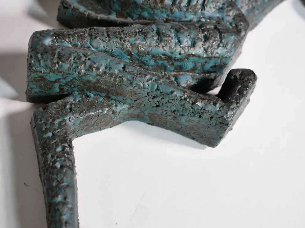 Sculpture murale de cheval en bronze, style Mid-Century, années 1960