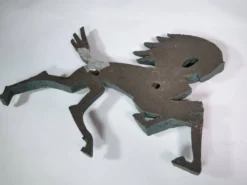 Sculpture murale de cheval en bronze, style Mid-Century, années 1960