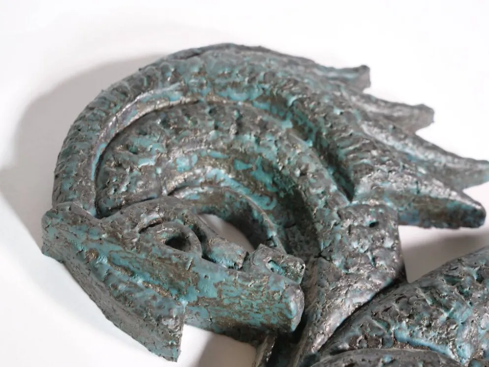 Sculpture murale de cheval en bronze, style Mid-Century, années 1960