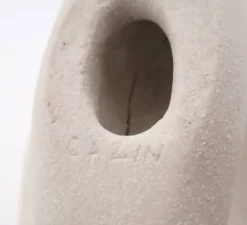 Sculpture oiseau minimaliste en céramique, années 80
