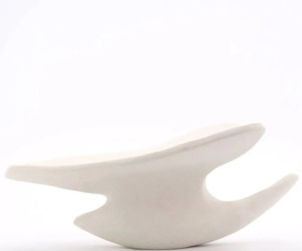 Sculpture oiseau minimaliste en céramique, années 80