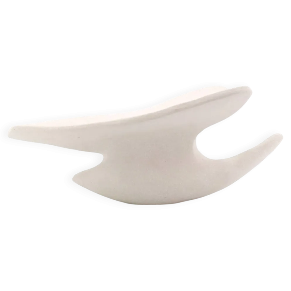 Sculpture oiseau minimaliste en céramique, années 80