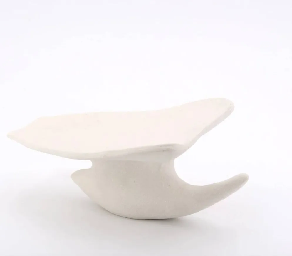 Sculpture oiseau minimaliste en céramique, années 80