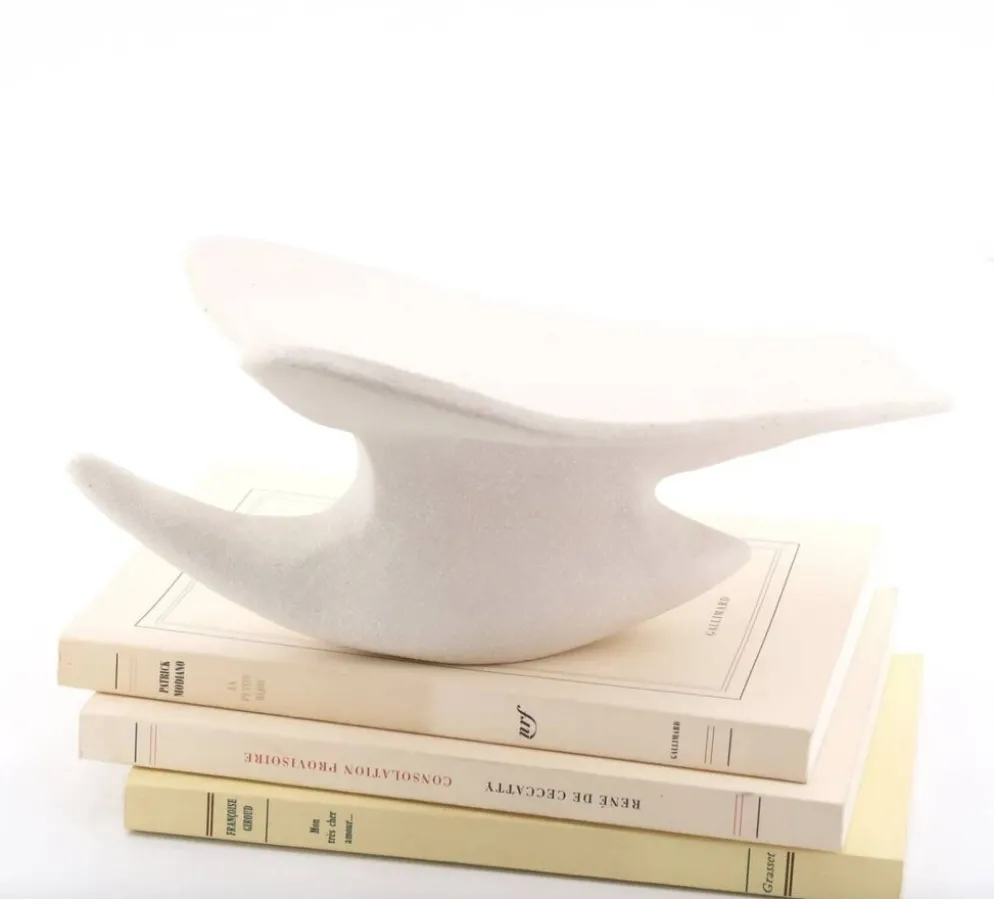 Sculpture oiseau minimaliste en céramique, années 80
