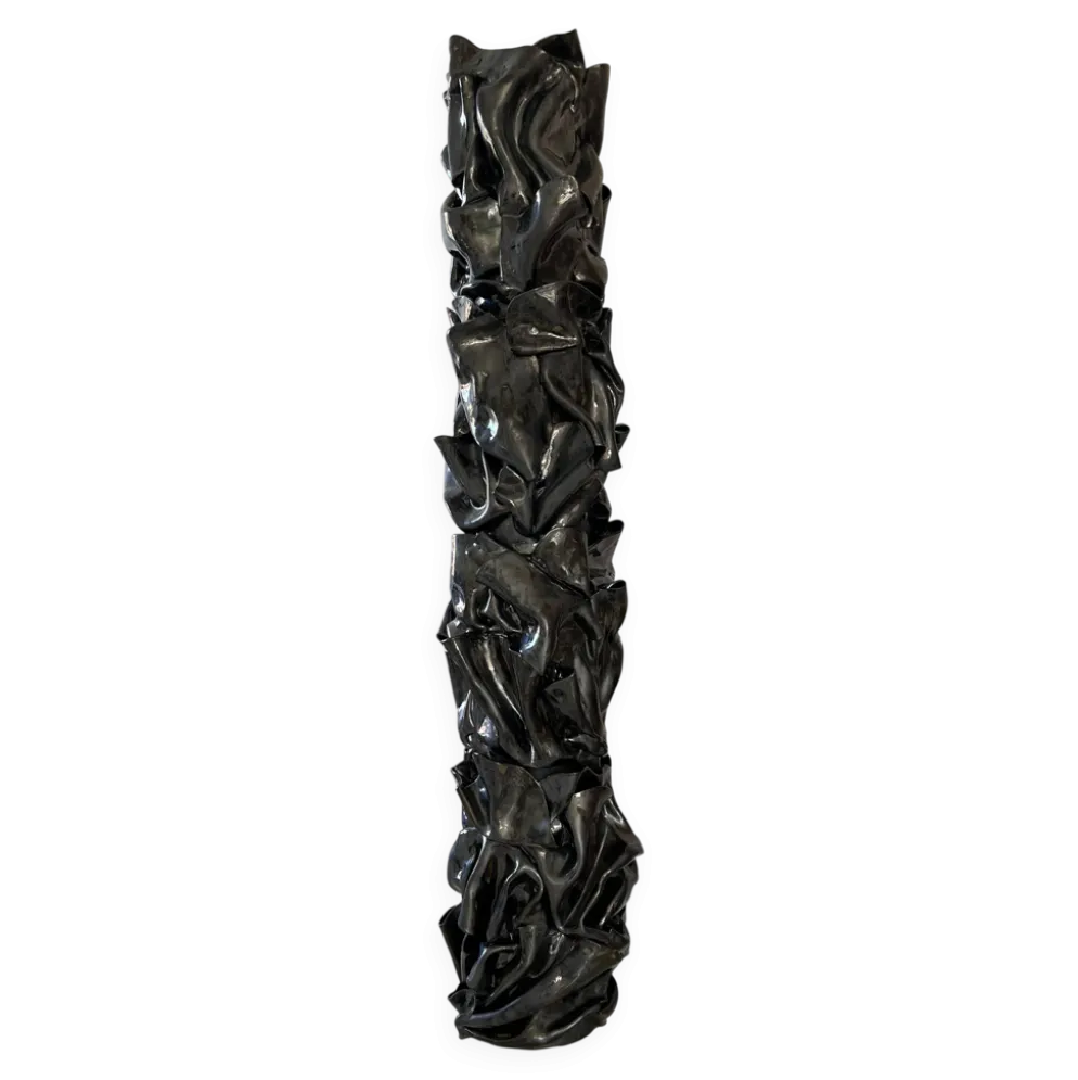 Sculpture Totem céramique en grès