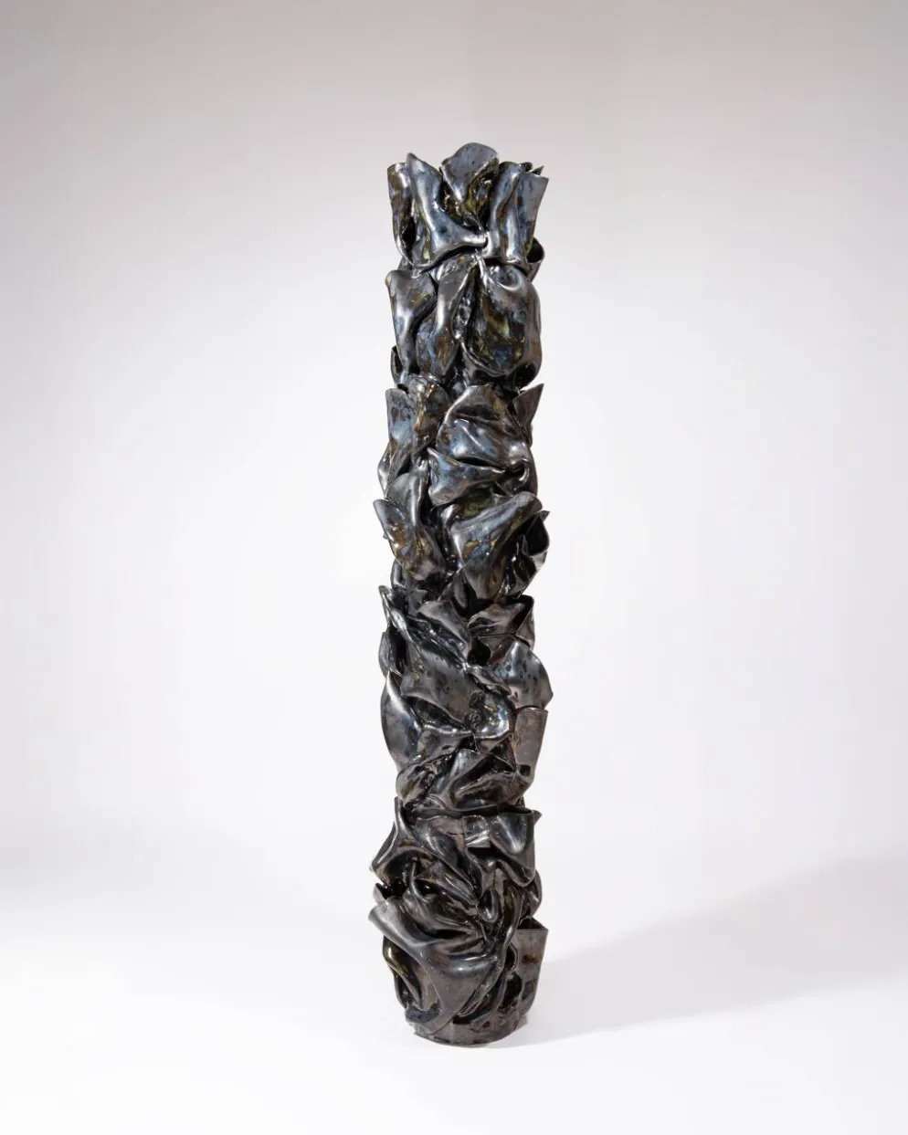 Sculpture Totem céramique en grès
