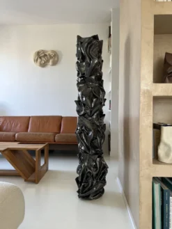 Sculpture Totem céramique en grès