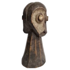 Sculpture tribale en bois, art rituel africain, Tête Kalunga Bembe, 31 cm