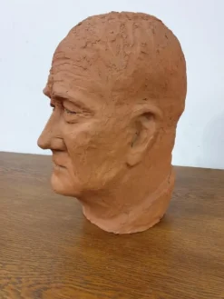Sculpture tête d'homme