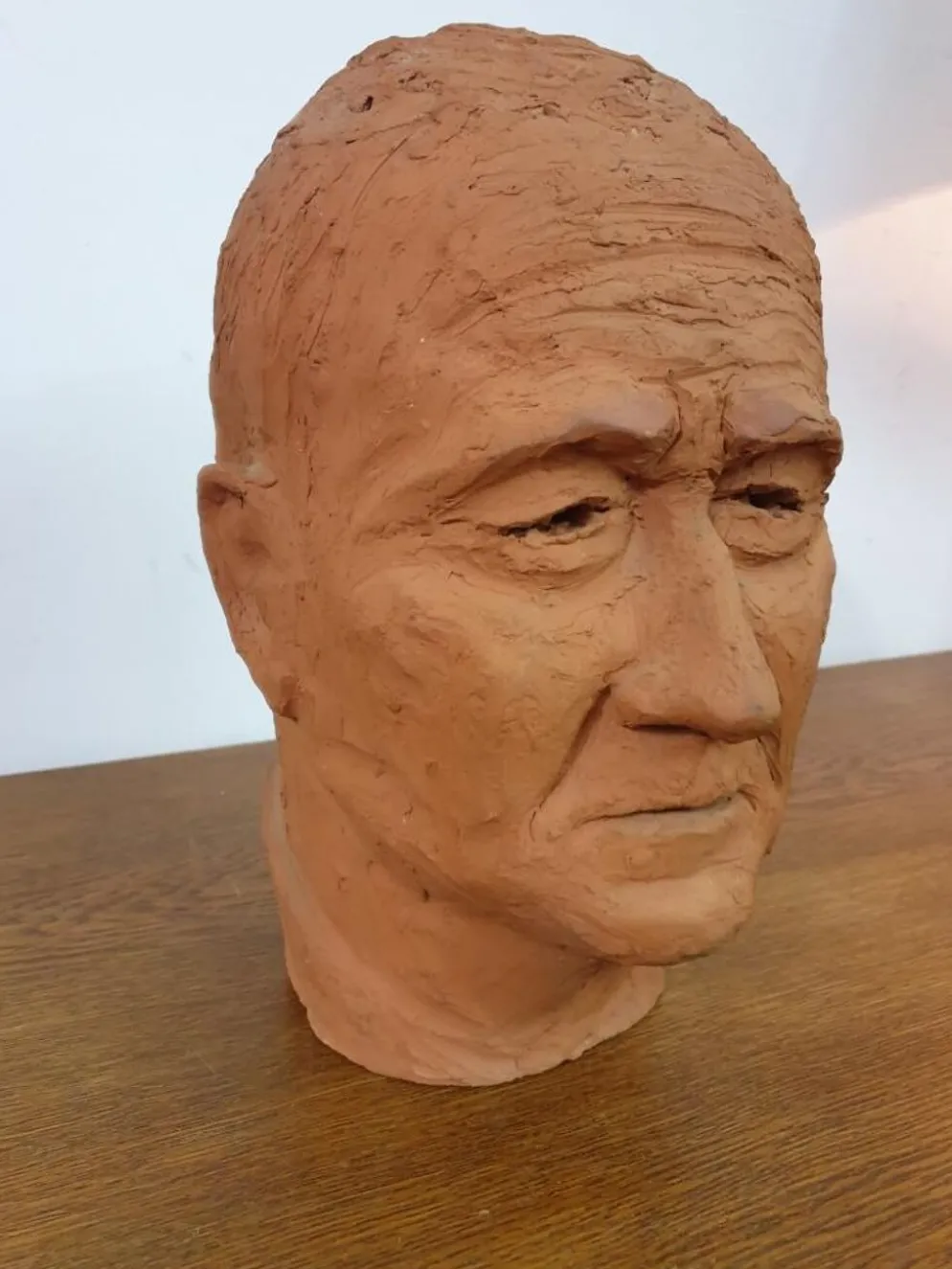 Sculpture tête d'homme
